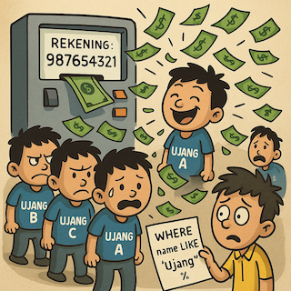 Ujang Ganti Nomor Rekening, Yang ke-update Nomor Rekening Ujang yang Lain