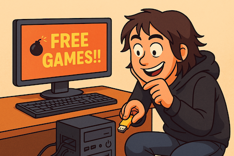 Tarjo dan Flashdisk Penuh Game Bajakan di Pantry